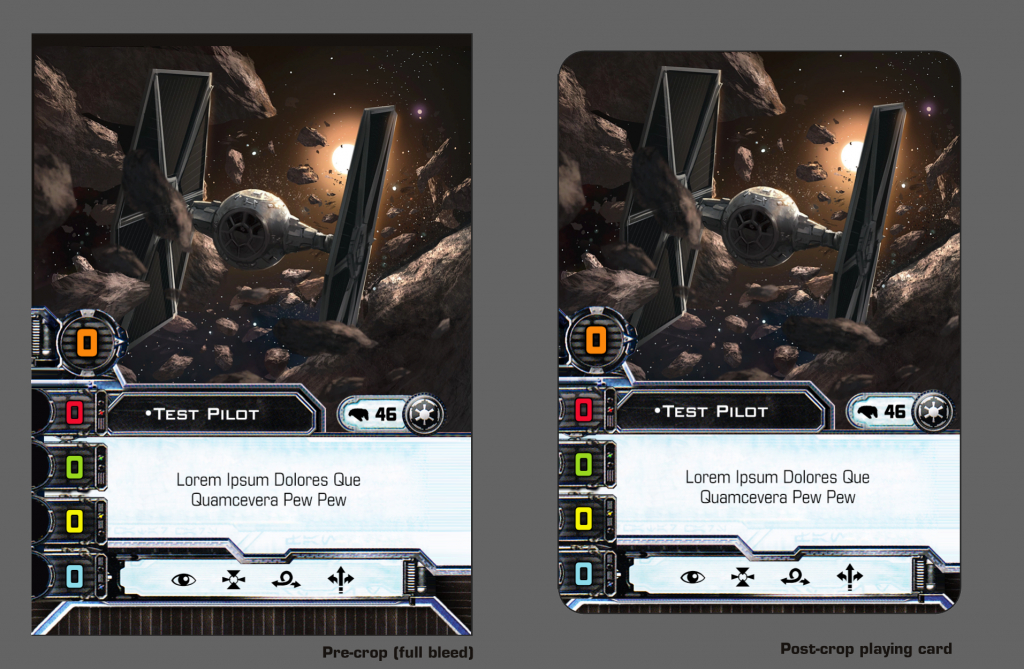 Full Art Pilot Template Design For X Wing Supremacy