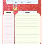 Full Page Recipe Card | Printable Recipe Cards | Printable Recipe | Homemade Card Templates Printable