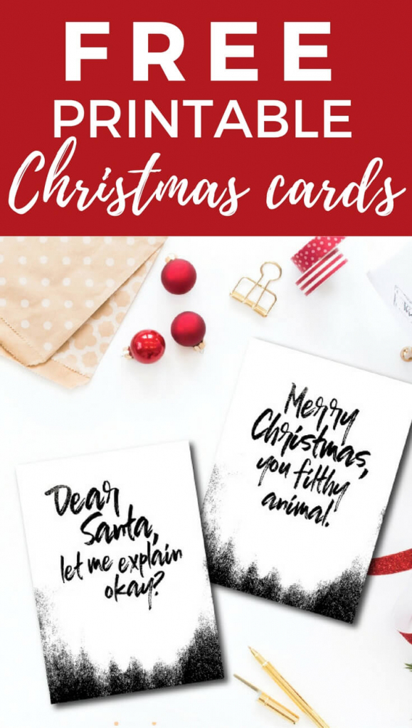 Funny And Free Printable Christmas Cards | Kaleidoscope Living | Free Printable Photo Christmas Cards