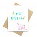 Funny Get Well Card   Pinwheel Print Shop | Feel Better Card Printable