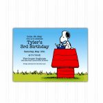 Gallery Of Snoopy Birthday Invitations Printable Cards Lovely Party | Snoopy Printable Birthday Cards