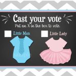 Gender Reveal Voting Cards Printable Little Man Or Little | Etsy | Printable Gender Reveal Voting Cards
