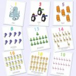 German Russian Bilingual Numbers Flash Cards 1 20 Printable | Etsy | Printable Number Cards 1 20