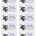 Get Out Of Jail Free Card Printable | Free Printable Download | Get Out Of Jail Free Card Printable