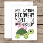 Get Well Soon Card Speedy Recovery Card Recovery Card | Etsy | Speedy Recovery Cards Printable