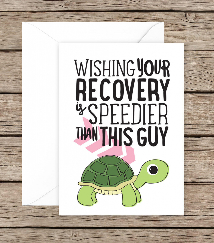 Get Well Soon Card Speedy Recovery Card Recovery Card | Etsy | Speedy Recovery Cards Printable