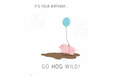 Pig Birthday Cards Printable