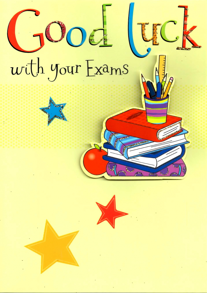 Good Luck With Your Exams Greeting Card | Cards | Printable Good Luck Cards For Exams