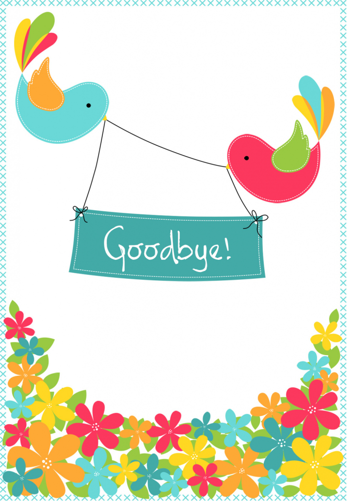 Goodbye Cards Printable Free - Kleo.bergdorfbib.co | Printable Goodbye Cards For Students