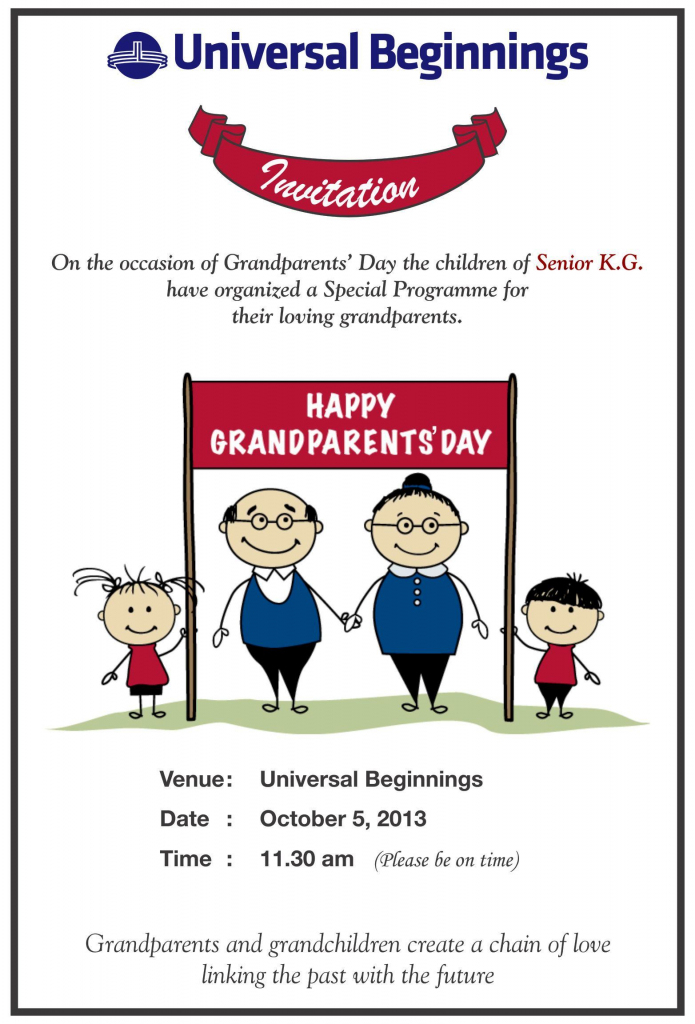 Grandparents Day Invitation Cards Printable Printable Card Free