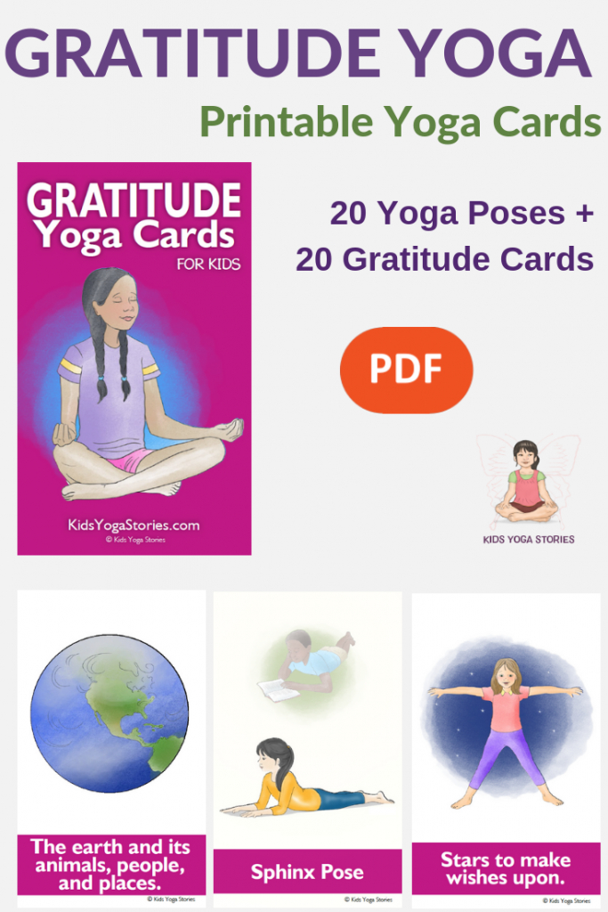 Gratitude Yoga Cards For Kids | Interesting.. | Yoga For Kids | Printable Yoga Cards For Kids