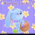 Greeting Post Card Printable Template Happy Easter | Happy Easter Cards Printable