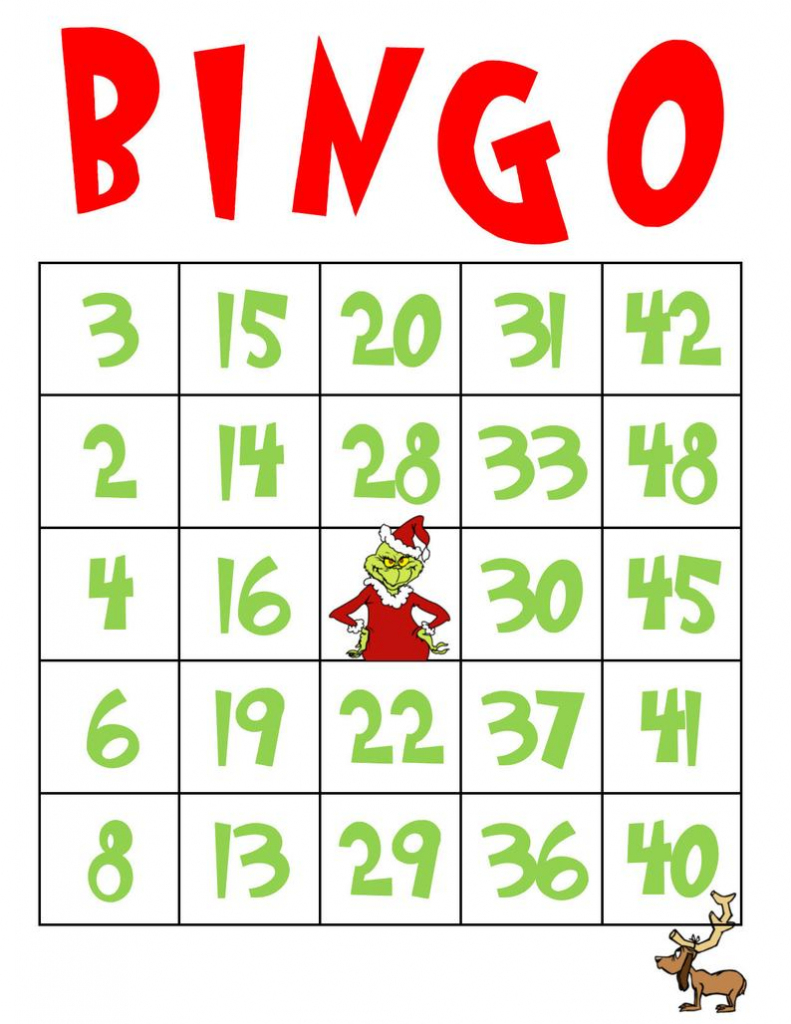 Grinch/stole Christmas/printable Cards/bingo | Etsy | Printable Card Games Pdf