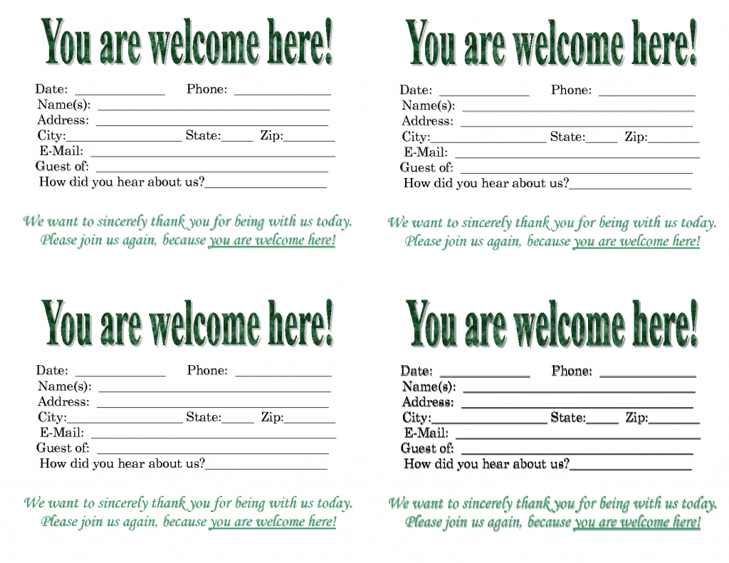 Printable Guest Cards For Apartments Printable Card Free