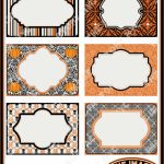 Halloween Printable Labels & Tags, For Gift Tags, Place Cards | Free Printable Halloween Place Cards
