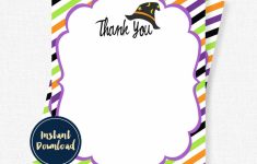 Halloween Thank You Cards Printable