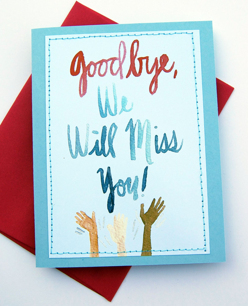 Handmade Card Design Blog. We Will Miss You Cards | Card Ideas | Free Printable We Will Miss You Greeting Cards