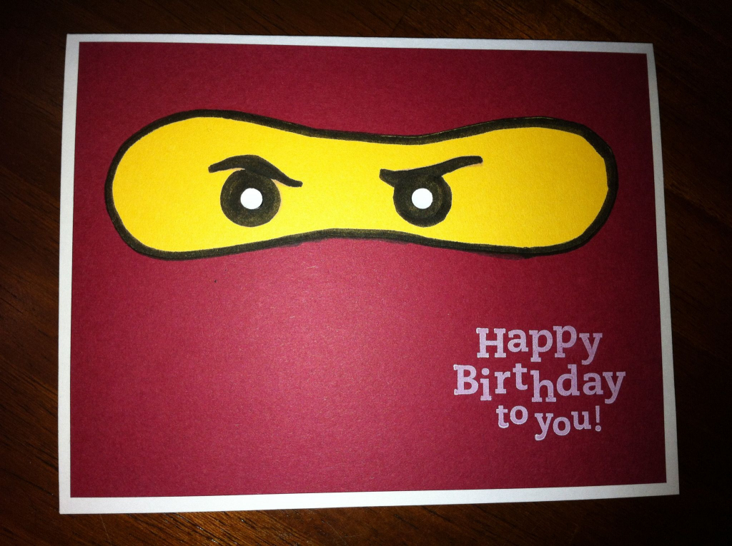 Handmade Ninjago Birthday Card | Cards | Birthday Cards For Boys | Ninjago Printable Birthday Card