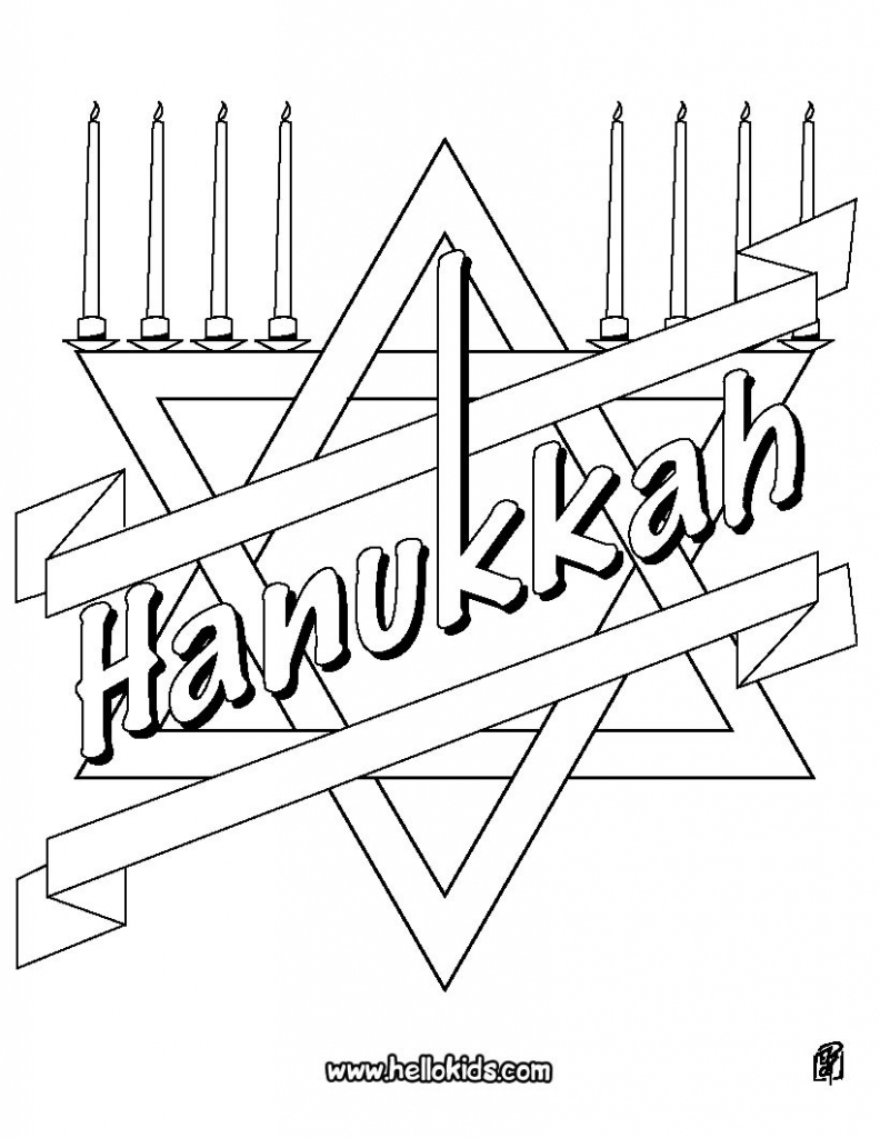 Hanukkah Coloring Pages - Coloring Pages - Printable Coloring Pages | Printable Hanukkah Cards To Color