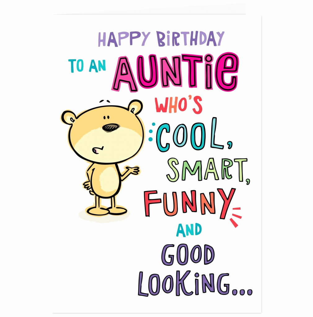 Birthday Cards For Aunt Printable Printable Card Free