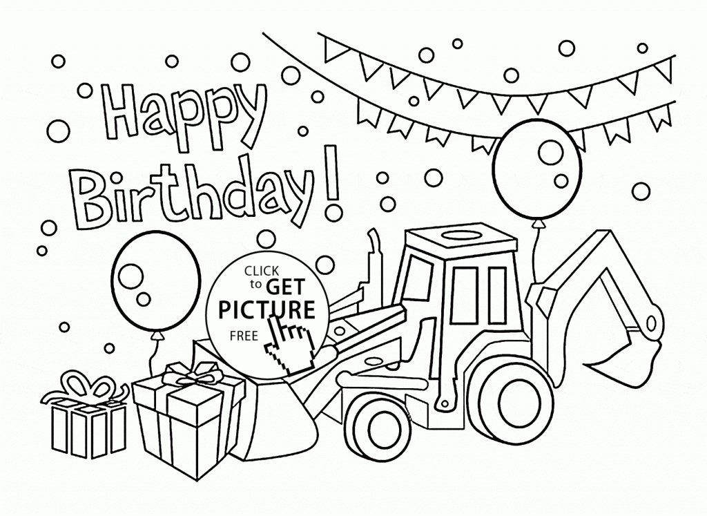 Happy Birthday Card For Boys Coloring Page For Kids, Holiday | Free Printable Kids Birthday Cards Boys