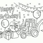 Happy Birthday Card For Boys Coloring Page For Kids, Holiday Within | Printable Birthday Cards For Kids