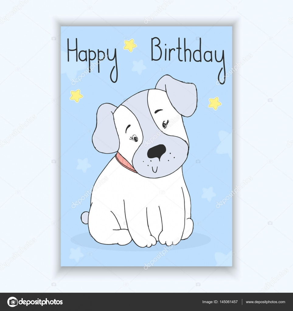 Printable Dog Birthday Cards Printable Card Free