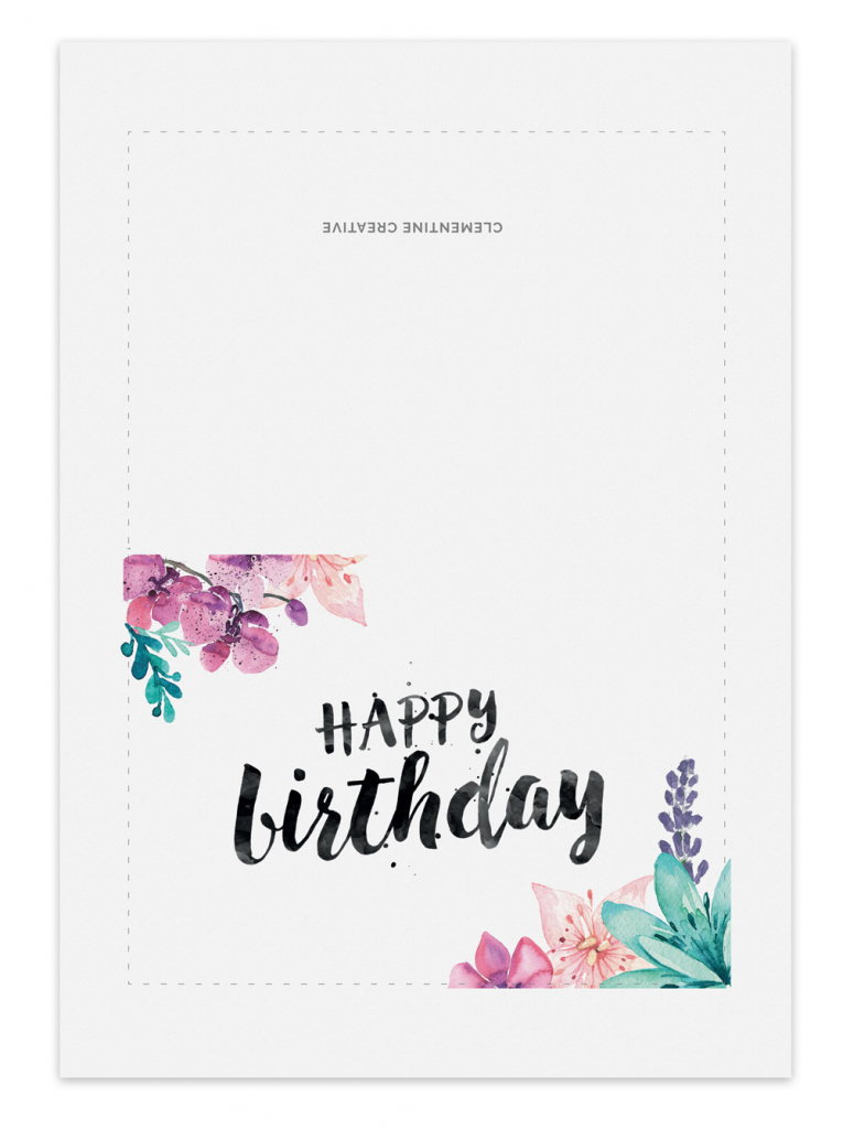 Happy Birthday Cards To Print Free — Birthday Invitation Examples | Free Online Printable Birthday Cards