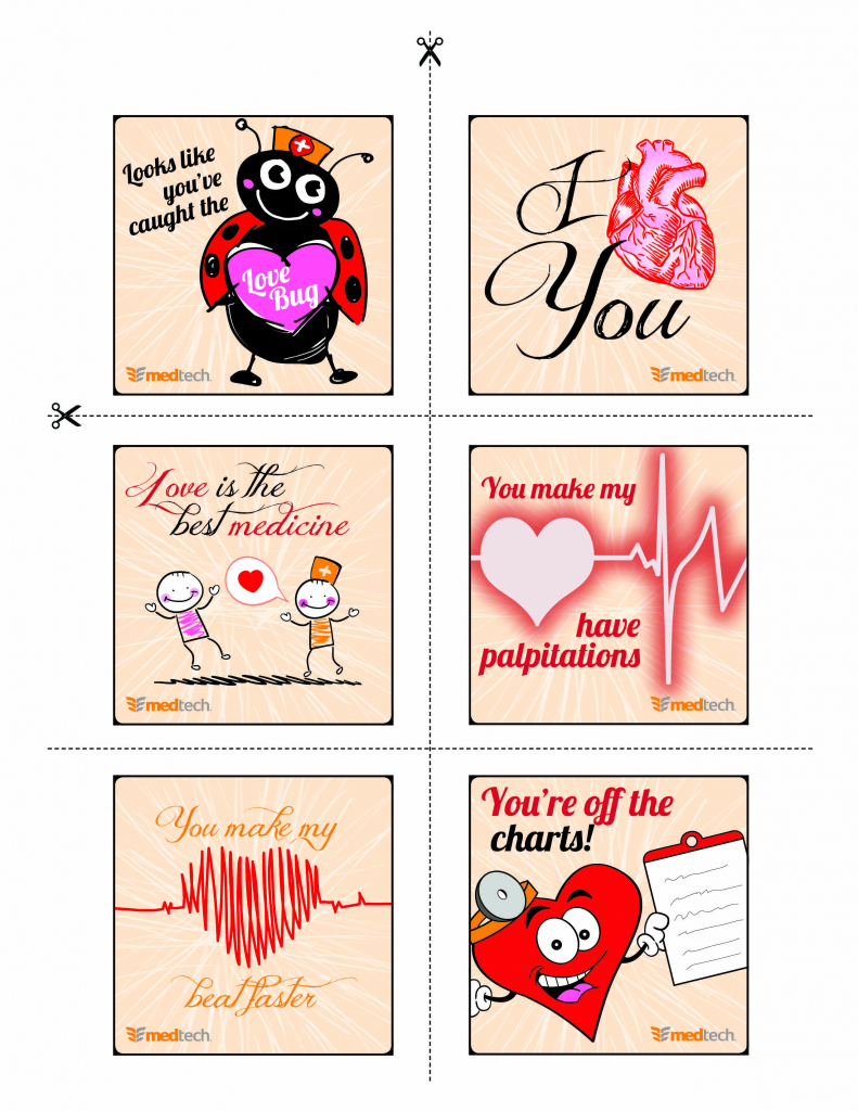 Healthcare Valentine&amp;#039;s Day 2014 Card Collection #medical #printable | Nurses Day Cards Free Printable