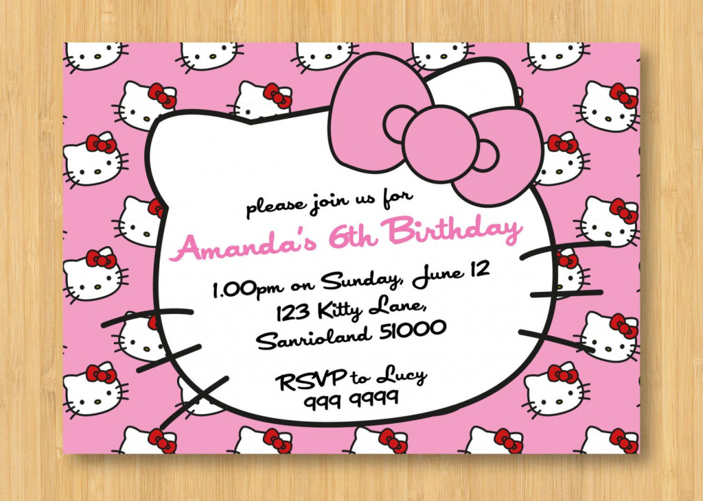 Hello Kitty Birthday Invitations Printable Free – Invitation | Hello Kitty Christmas Cards Free Printables