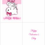 Hello Kitty Coloring Pages | Hello Kitty Valentines Day Cards Printable