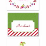 Here Are Three Free Printable Christmas Place Cards For Your Holiday | Printable Christmas Place Cards