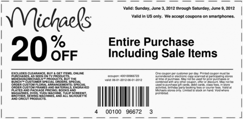 Printable 50 Off Coupon For Michaels