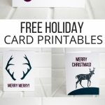 Holiday Printable Cards (Free | Pinterest | Holiday Greeting Cards | Make A Holiday Card For Free Printable