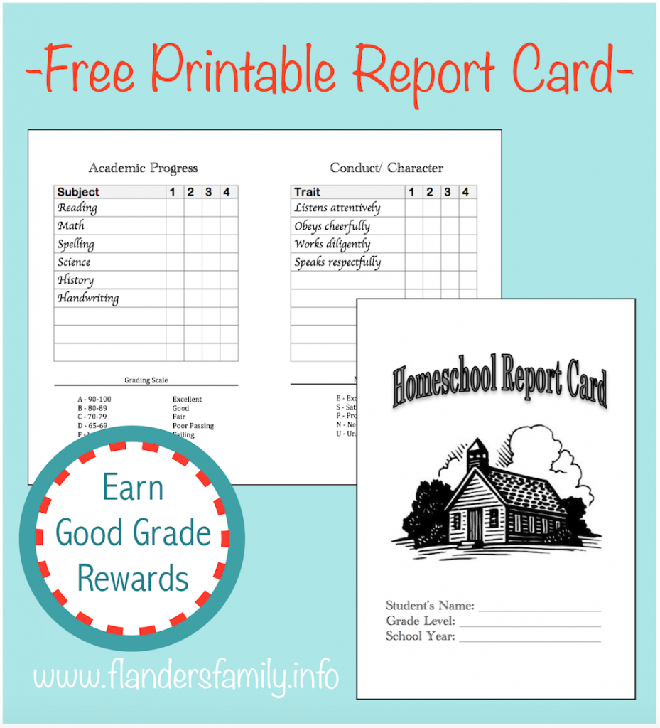Home School Report Cards - Flanders Family Homelife | Free Printable Report Cards