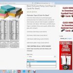 How To Buy Perforated Paper For Parlay Cards   Youtube | Football Parlay Cards Printable