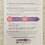 How To Get The Most From Your Babies "r" Us Registry & Save Up To 25 | Babies R Us Printable Registry Cards