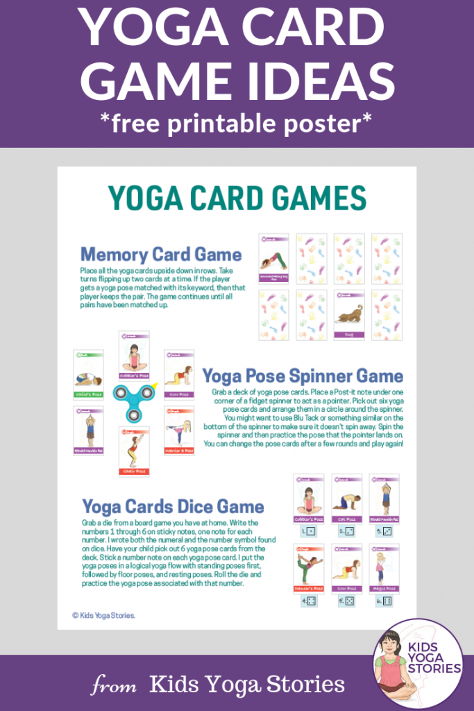 How To Play With Yoga Cards For Kids (Printable Poster) - Kids Yoga | Printable Yoga Cards For Kids