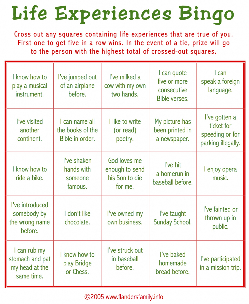 Ice Breaker Bingo (Free Printable) - Flanders Family Homelife | Printable Icebreaker Bingo Cards