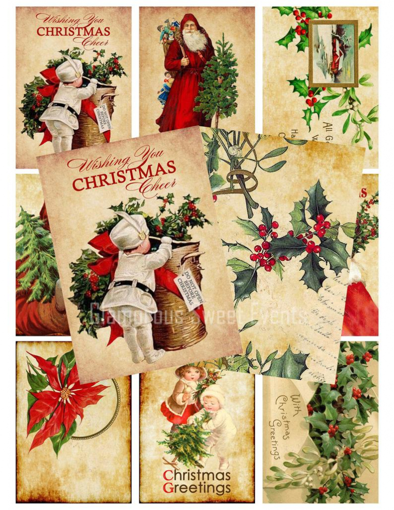 Printable Vintage Christmas Cards - Printable Card Free