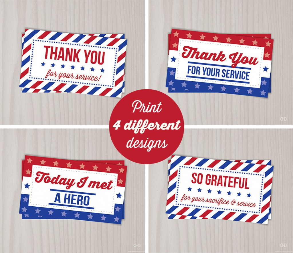 Instant Download Veterans Day Thank You Cards Military Thank | Etsy | Military Thank You Cards Free Printable