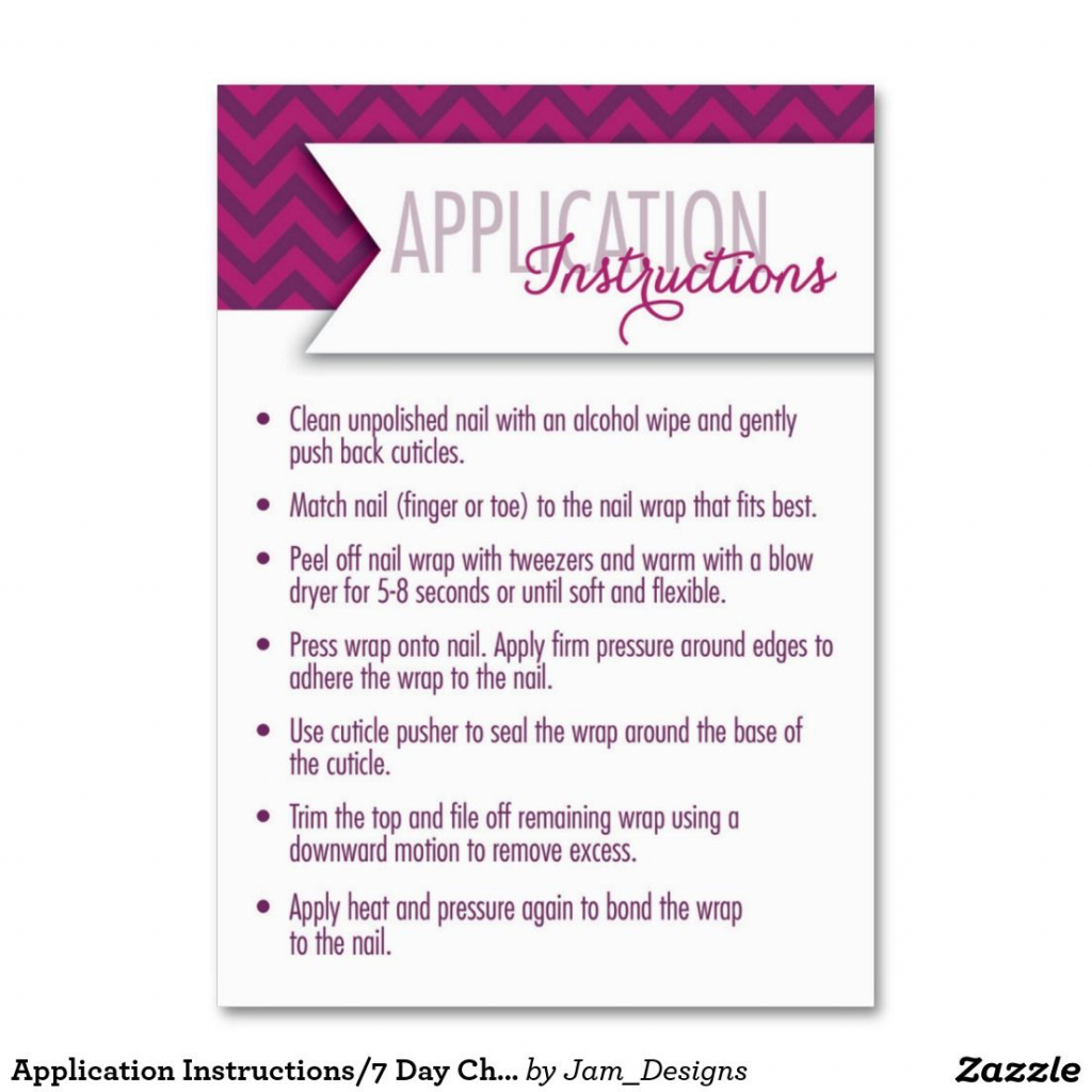 Jamberry Application Instructions Printable - Google Search | Jamberry | Jamberry 7 Day Challenge Cards Printable