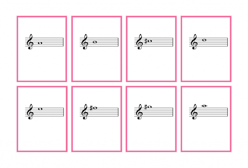 Journal Cards | Complete Set Violin Flash Cards – Printable | Denley | Piano Music Notes Flash Cards Printable