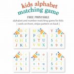 Kids Alphabet Matching Game   Free Printable | Live Craft Eat | Free Printable Matching Cards