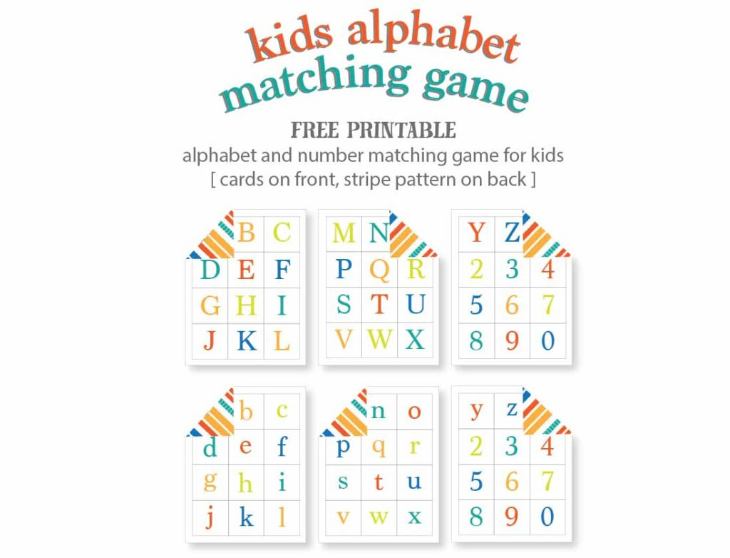 Kids Alphabet Matching Game - Free Printable | Live Craft Eat | Free Printable Matching Cards