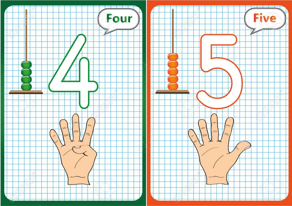 Learning The Numbers 0-10, Flash Cards, Educational Preschool | Printable Abacus Flash Cards