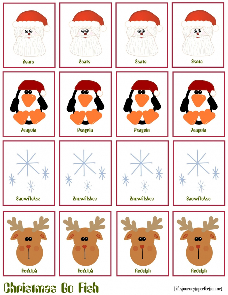 Life&amp;#039;s Journey To Perfection: Christmas Craft: Christmas &amp;quot;go Fish | Printable Go Fish Cards