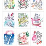 Lindsay Letters 12 Days Of Christmas Printables! | Shop | 12 Days Of Christmas Cards Printable