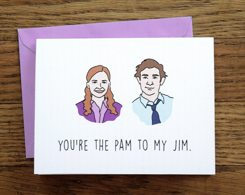 Love Card Instant Download Diy The Office Jim Pam | Etsy | The Office Printable Birthday Card
