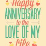 Love Of My Life   Free Printable Anniversary Card | Greetings Island | Printable Anniversary Cards For My Wife